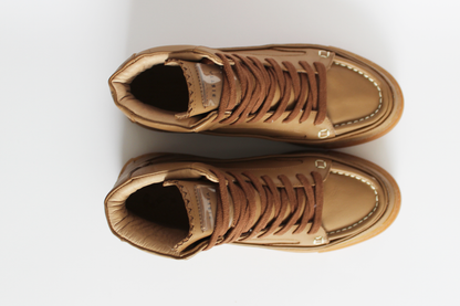 High Top Capuccino – Sneaker artesanal (Preventa)